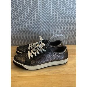 Johnston and Murphy Snake print fashion sneakers